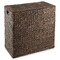 Casafield 2-Section Laundry Hamper with Removable Liner Bags, Woven Water Hyacinth Double Laundry Basket Sorter for Clothes and Towels